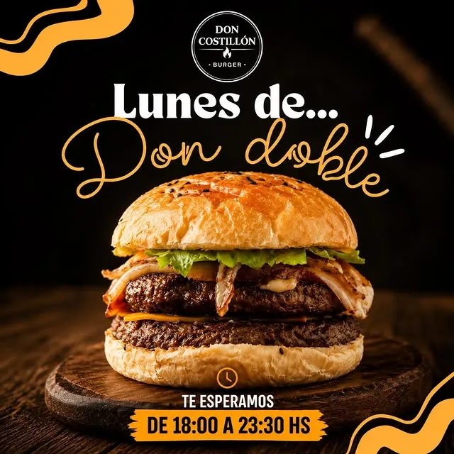 Don Doble — hamburguesa doble de Don Costillón